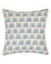 Samode Fresh Azure linen cushion 55x55cm