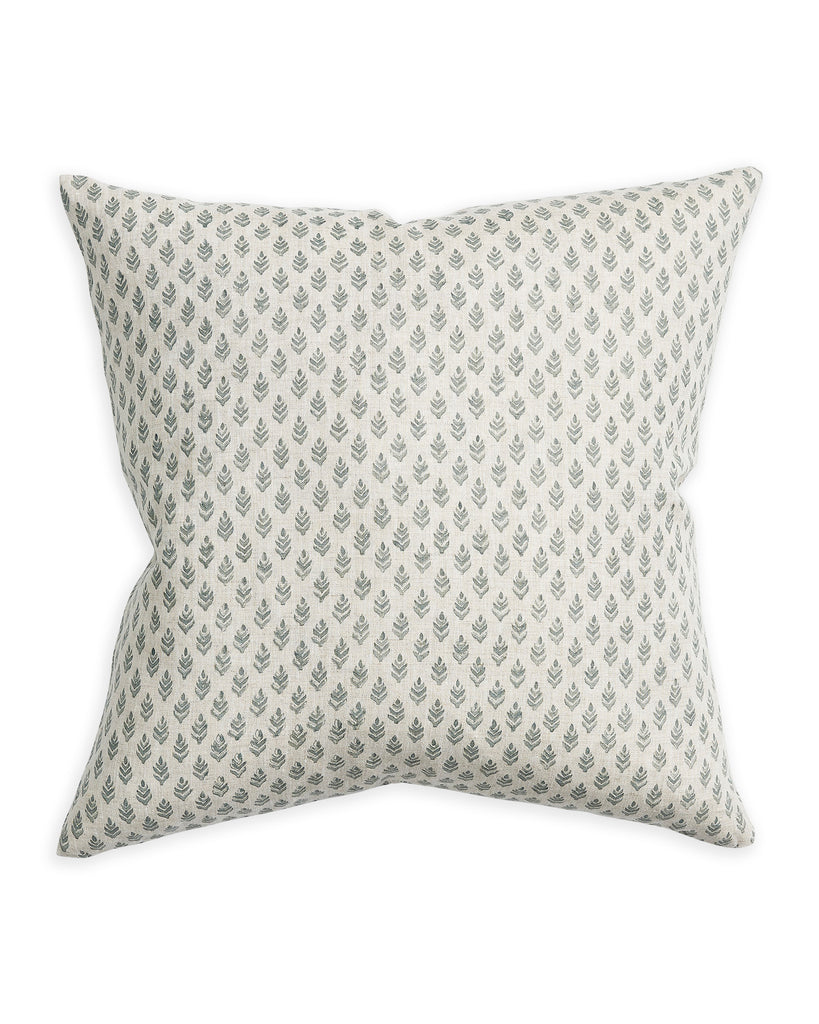 Sula Celadon linen cushion 50x50cm