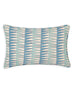 Tangier Fresh Azure linen cushion 35x55cm