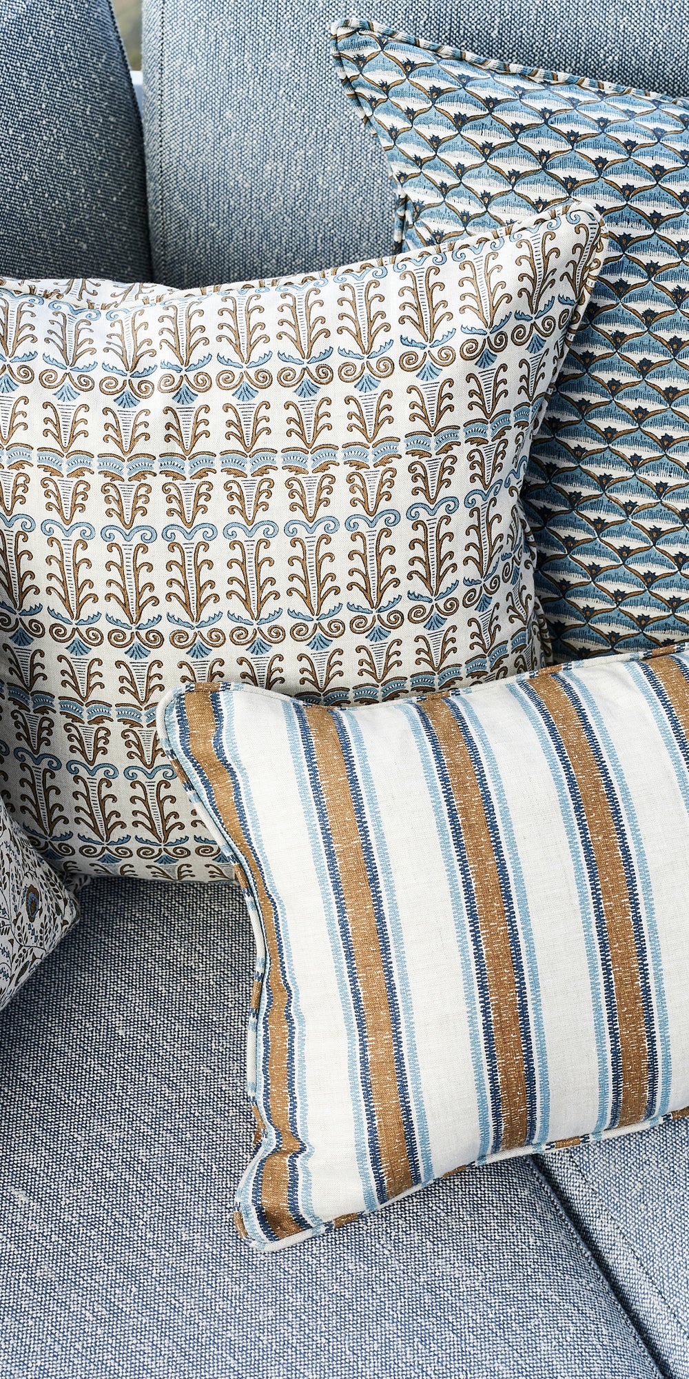 Lido Tobacco Pillowcase in - Cushions - Walter G Australia