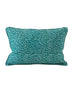 Uzes Emerald linen cushion 30x45cm