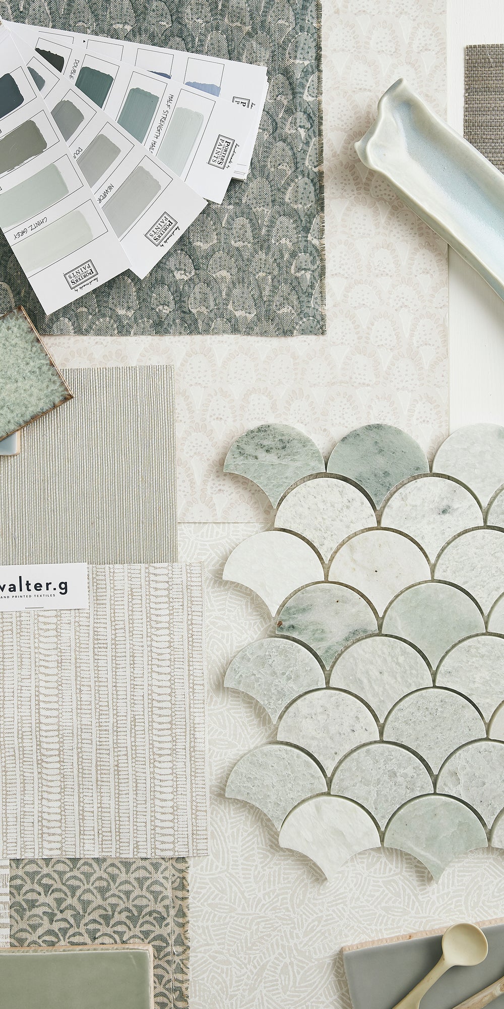 Scopello Celadon Linen in - Fabric - Walter G Australia