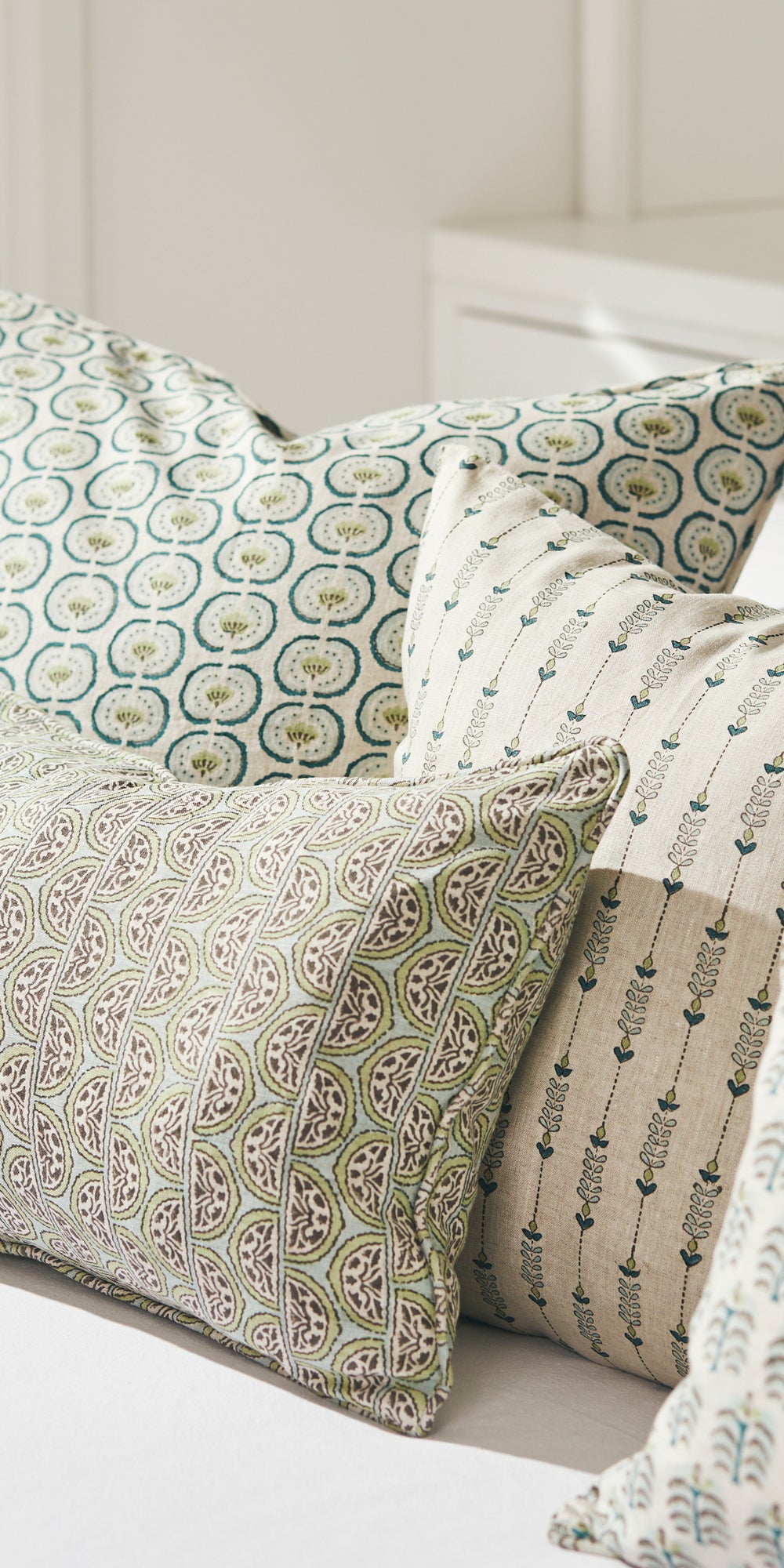 Geneva Wasabi Pillowcase in - Cushions - Walter G Australia