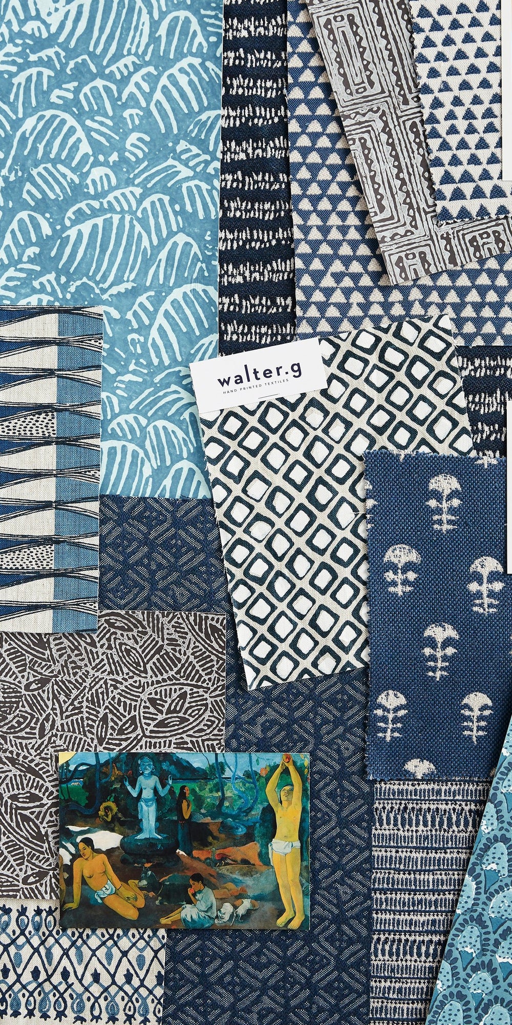 Batik Deep Ocean woven in - Wovens - Walter G Australia