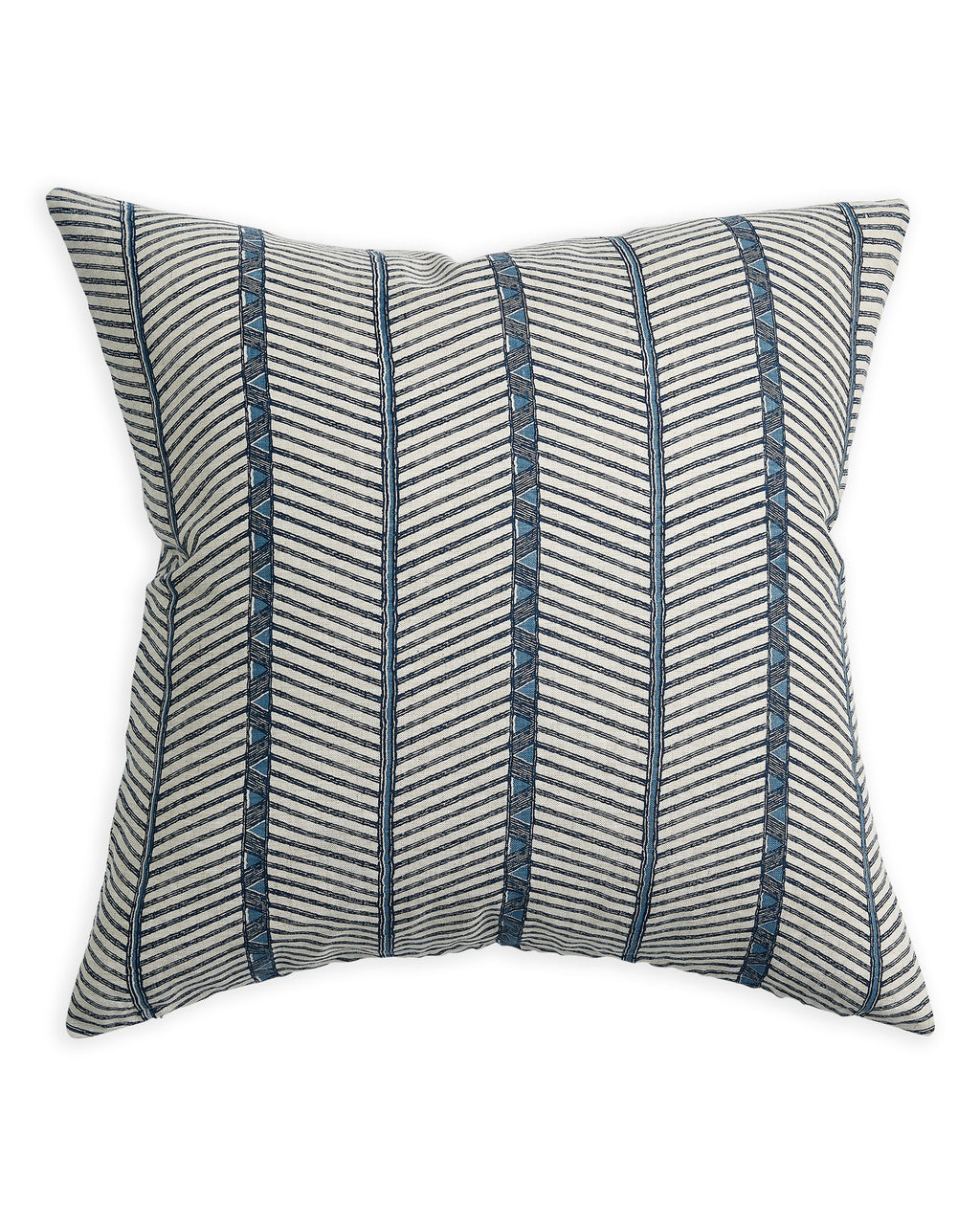 Zanzibar Azure linen cushion 55x55cm
